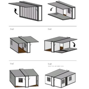 pasos de montaje de casas plegables